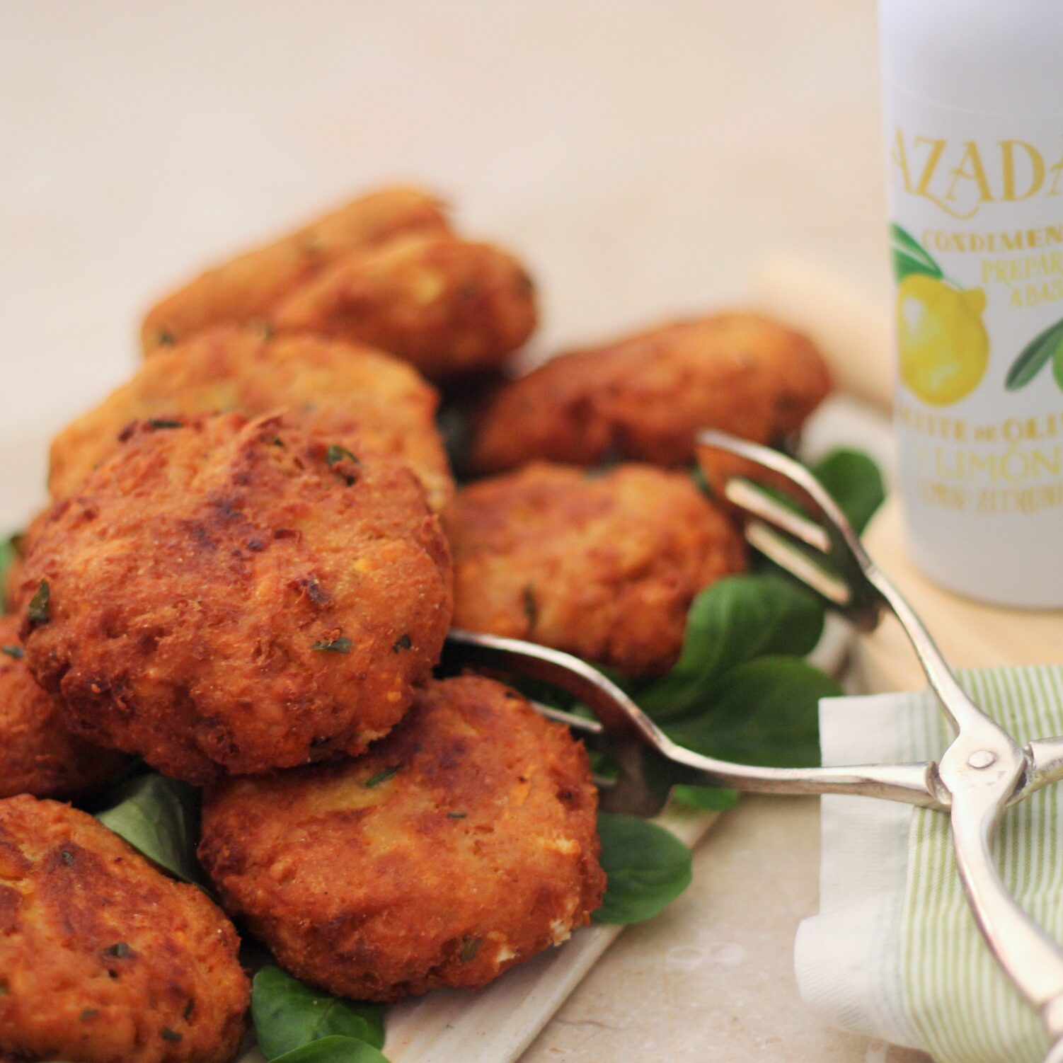 Spiced Sweet Potato and Chickpea Fritters 2